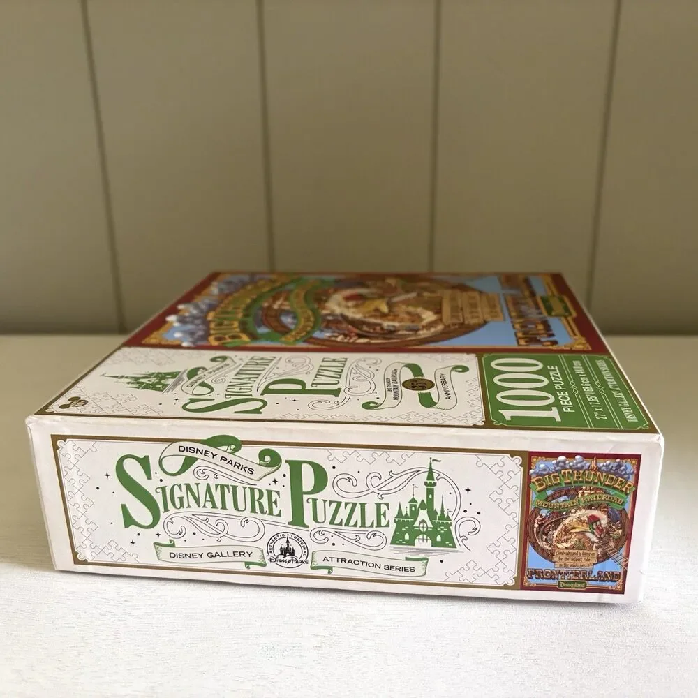 Disney Parks Signature Puzzle Big Thunder Mtn Railroad 35th Anniversary 1000 Pcs